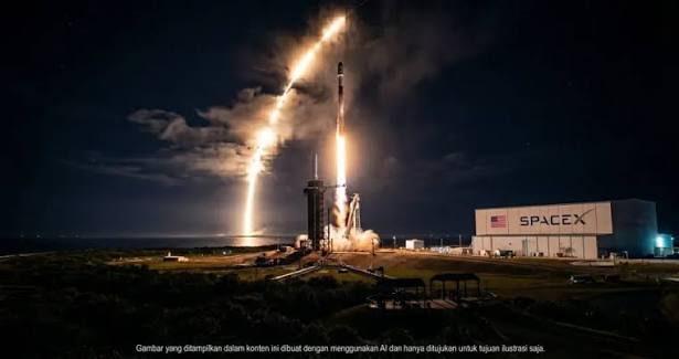 Peluncuran roket SpaceX, perusahaan milik Elon Musk